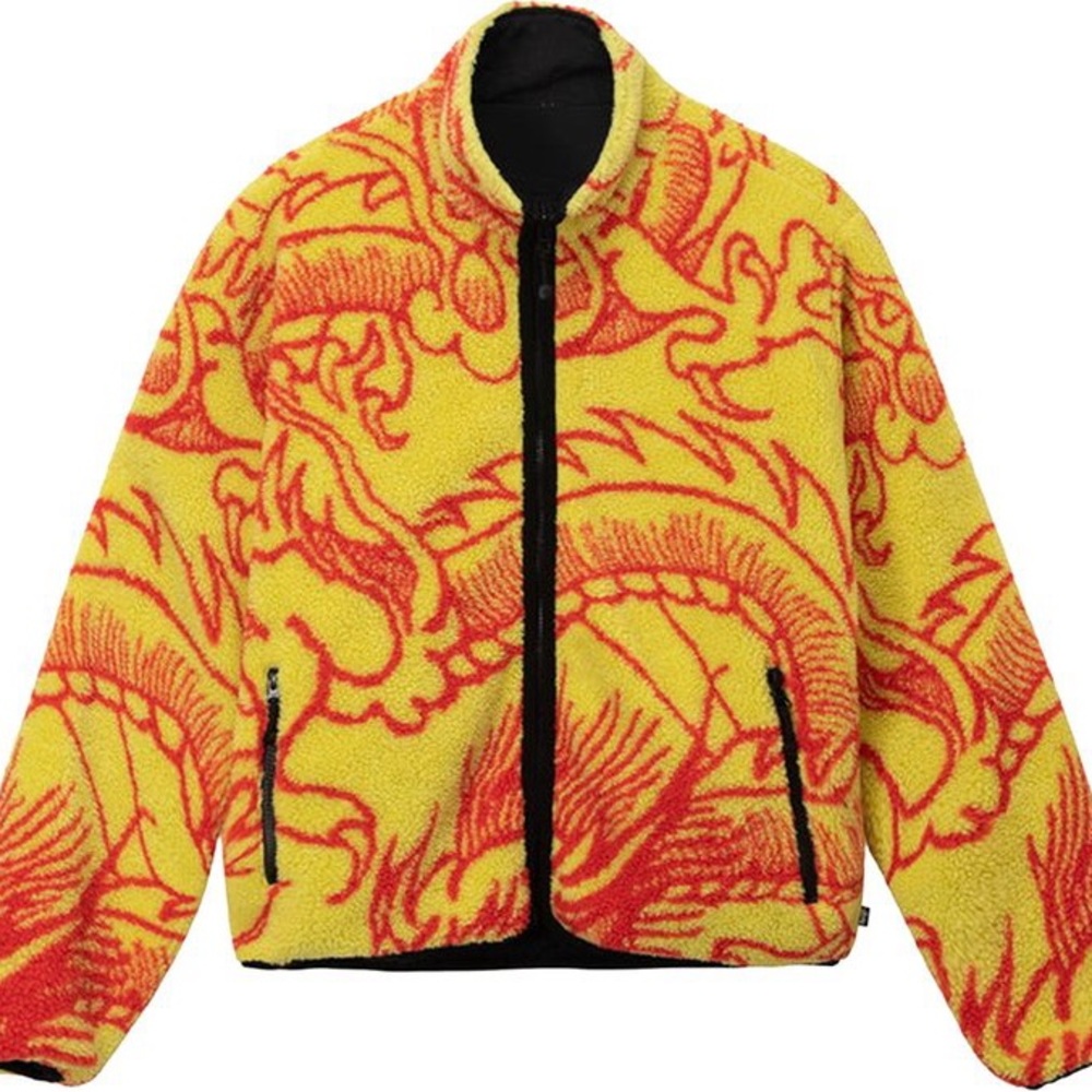 Sherpa dragon reversible jacket